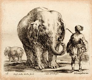 Stefano Della Bella : Il banchetto dei Piacevoli  - Asta Libri, Autografi e Stampe - Associazione Nazionale - Case d'Asta italiane