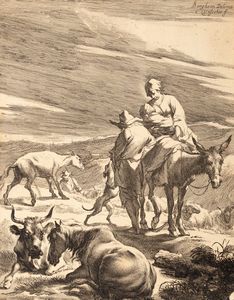 Berchem Nicolaes Pietersz - Animalia ad vivu delineata, et aqua forti aeri impressa