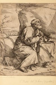 Jusepe Ribera : La penitenza di San Pietro  - Asta Libri, Autografi e Stampe - Associazione Nazionale - Case d'Asta italiane