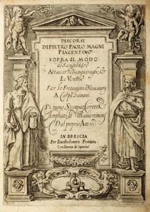 PIETRO PAOLO MAGNI - Discorsi [...] sopra il modo di sanguinare, attaccar le sanguisughe & le ventose, far le fregagioni & vessicatorij a corpi humani.