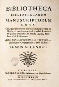 Bibliotheca bibliothecarum manuscriptorum nova  - Asta Libri, Autografi e Stampe - Associazione Nazionale - Case d'Asta italiane