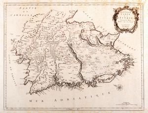 Paolo e Francesco Santini - Nouvelle carte de Istrie