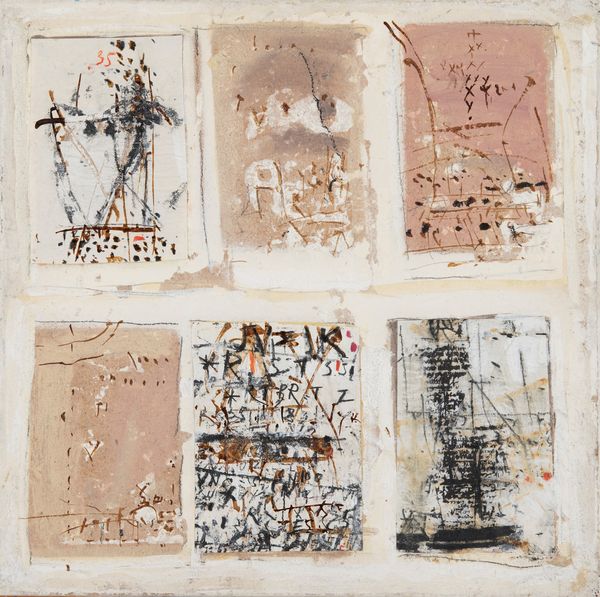 GIORGIO CELIBERTI : Quadro di sei formelle  - Asta Arte Moderna e Contemporanea - Associazione Nazionale - Case d'Asta italiane