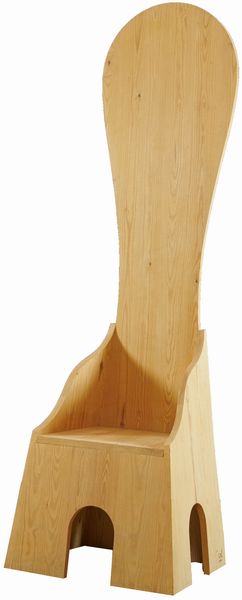 MARIO CEROLI : Sedia trono - Serie mobili nella valle per Poltronova  - Asta Arte Moderna e Contemporanea - Associazione Nazionale - Case d'Asta italiane