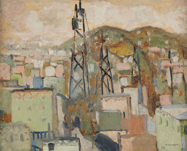 Felice Casorati : Paesaggio urbano  - Asta Arte Moderna e Contemporanea - Associazione Nazionale - Case d'Asta italiane