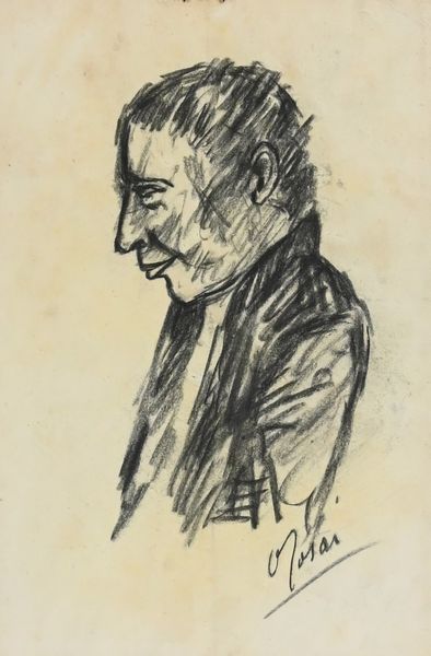 OTTONE ROSAI : Ritratto di uomo di profilo  - Asta Arte Moderna e Contemporanea - Associazione Nazionale - Case d'Asta italiane