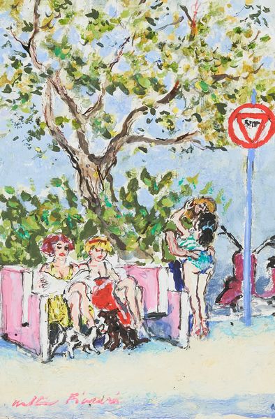 WALTER PIACESI : Agosto a Cattolica  - Asta Arte Moderna e Contemporanea - Associazione Nazionale - Case d'Asta italiane