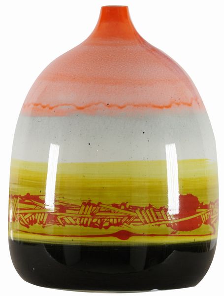 EMILIO SCANAVINO : Anfora rosa e arancio  - Asta Arte Moderna e Contemporanea - Associazione Nazionale - Case d'Asta italiane