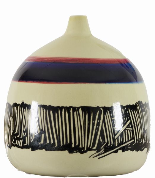 EMILIO SCANAVINO : Anfora blu e rossa  - Asta Arte Moderna e Contemporanea - Associazione Nazionale - Case d'Asta italiane