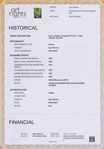 Igor (MIG) Macera NFT : Aerodinamica Acrobatica Relativa  - Asta Arte Moderna e Contemporanea - Associazione Nazionale - Case d'Asta italiane