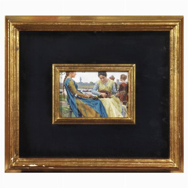 Sorbi Raffaello : Raffaello Sorbi  - Asta ARCADE | DIPINTI DEL XIX E XX SECOLO - Associazione Nazionale - Case d'Asta italiane