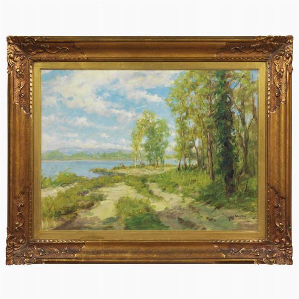 Comolli Gigi : Gigi Comolli  - Asta ARCADE | DIPINTI DEL XIX E XX SECOLO - Associazione Nazionale - Case d'Asta italiane