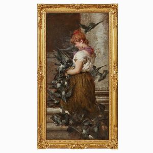 Egisto Lancerotto  - Asta ARCADE | DIPINTI DEL XIX E XX SECOLO - Associazione Nazionale - Case d'Asta italiane