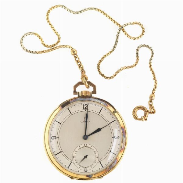 OMEGA : OMEGA OROLOGIO DA TASCA CON CATENA  - Asta Orologi e penne - Associazione Nazionale - Case d'Asta italiane