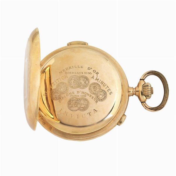 INVICTA OROLOGIO DA TASCA CRONOGRAFO MONOPULSANTE RIPETIZIONE MINUTI  - Asta Orologi e penne - Associazione Nazionale - Case d'Asta italiane