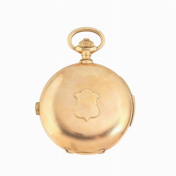 CORONA OROLOGIO DA TASCA CRONOGRAFO MONOPULSANTE RIPETIZIONE MINUTI  - Asta Orologi e penne - Associazione Nazionale - Case d'Asta italiane