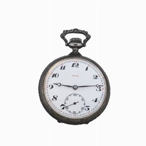 NIGA OROLOGIO DA TASCA  - Asta Orologi e penne - Associazione Nazionale - Case d'Asta italiane