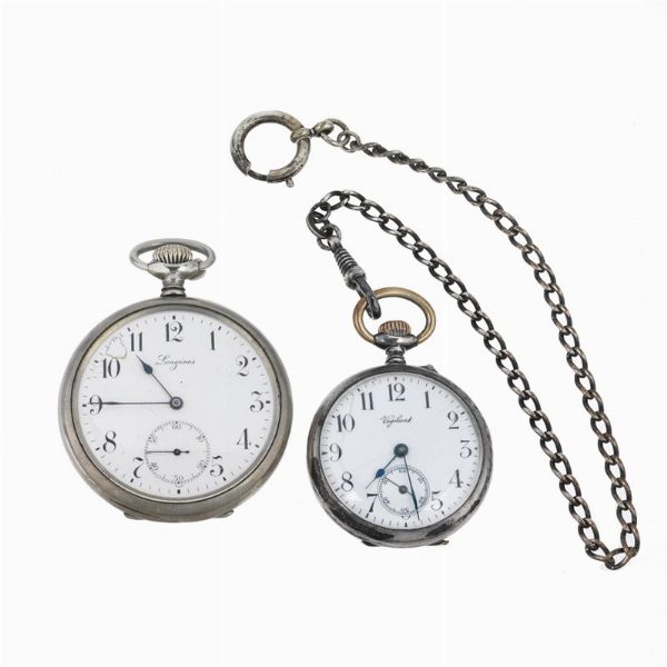 DUE OROLOGI DA TASCA  - Asta Orologi e penne - Associazione Nazionale - Case d'Asta italiane