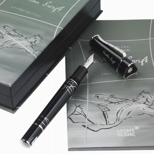 MONTABLANC JONATHAN SWIFT SERIE SCRITTORI PENNA STILOGRAFICA EDIZIONE LIMITATA N. 02319/12800 ANNO 2012  - Asta Orologi e penne - Associazione Nazionale - Case d'Asta italiane