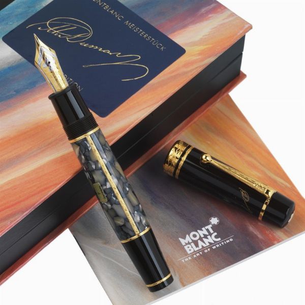 MONTBLANC ALEXANDRE DUMAS SERIE SCRITTORI EDIZIONE LIMITATA PENNA STILOGRAFICA N. 08483/20000 ANNO 1996  - Asta Orologi e penne - Associazione Nazionale - Case d'Asta italiane