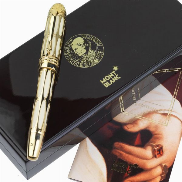 MONTBLANC POPE JULIUS II PENNA STILOGRAFICA EDIZIONE LIMITATA N. 1447/4810 ANNO 2005  - Asta Orologi e penne - Associazione Nazionale - Case d'Asta italiane