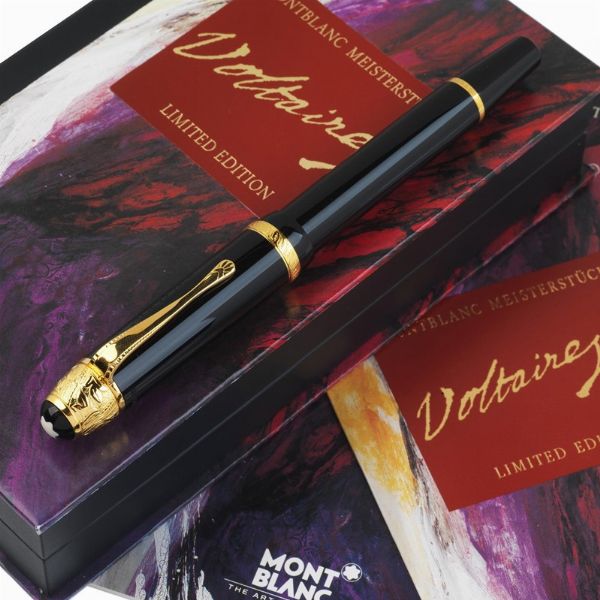 MONTBLANC VOLTAIRE EDIZIONE LIMITATA PENNA STILOGRAFICA N. 11666/20000 ANNO 1995  - Asta Orologi e penne - Associazione Nazionale - Case d'Asta italiane