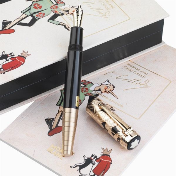 MONTBLANC COLLODI PENNA STILOGRAFICA EDIZIONE LIMITATA N. 07852/12000 ANNO 2011  - Asta Orologi e penne - Associazione Nazionale - Case d'Asta italiane