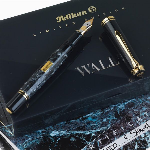 PELIKAN M800 WALL STREET PENNA STILOGRAFICA EDIZIONE LIMITATA N. 2883/4500 ANNO 1995  - Asta Orologi e penne - Associazione Nazionale - Case d'Asta italiane