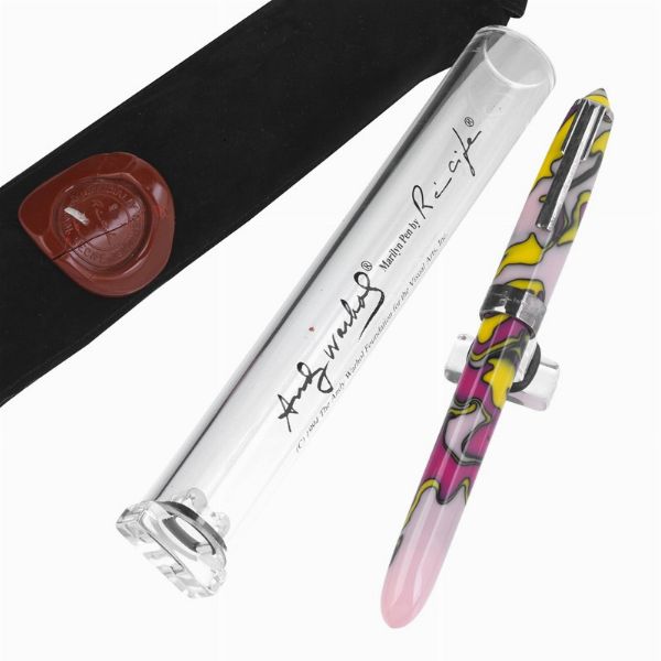 RECIFE ANDY WARHOL MARYLIN PEN PENNA STILOGRAFICA EDIZIONE LIMITATA N.1533/7500 ANNO 1994  - Asta Orologi e penne - Associazione Nazionale - Case d'Asta italiane
