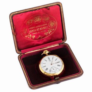 HUMBERT RAMUZ & CO. OROLOGIO DA TASCA N.714XX  - Asta Orologi e penne - Associazione Nazionale - Case d'Asta italiane