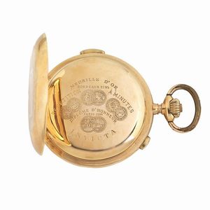 INVICTA OROLOGIO DA TASCA CRONOGRAFO MONOPULSANTE RIPETIZIONE MINUTI  - Asta Orologi e penne - Associazione Nazionale - Case d'Asta italiane