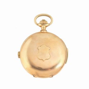 CORONA OROLOGIO DA TASCA CRONOGRAFO MONOPULSANTE RIPETIZIONE MINUTI  - Asta Orologi e penne - Associazione Nazionale - Case d'Asta italiane