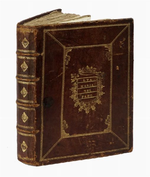 Acta Fundationis / Iurispatronatus / Ecclesiae S. Mariae de Faro / Villa Pausilypi / Ad favorem / V. S. D. Francisci M.ae Maza / Ex / Concessione obtenda / A / SS.mo D. N. Papa / Innocentio XI.  - Asta Libri, autografi e manoscritti - Associazione Nazionale - Case d'Asta italiane