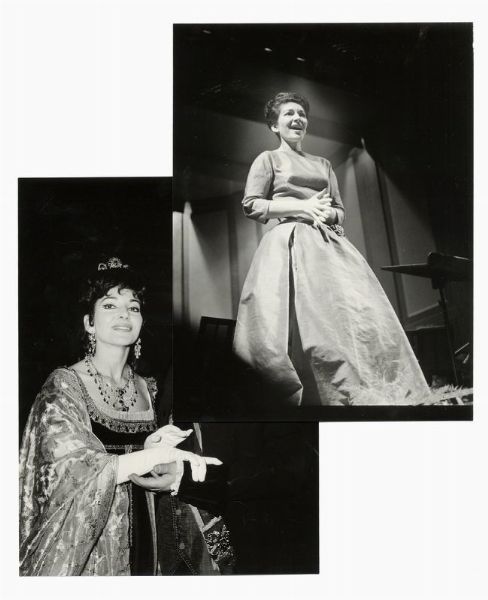 MARIA CALLAS : Raccolta di fotografie di scena di Maria Callas a Parigi - Agence de Presse Bernand.  - Asta Libri, autografi e manoscritti - Associazione Nazionale - Case d'Asta italiane