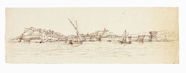 Veduta di Portoferraio.  - Asta Libri, autografi e manoscritti - Associazione Nazionale - Case d'Asta italiane