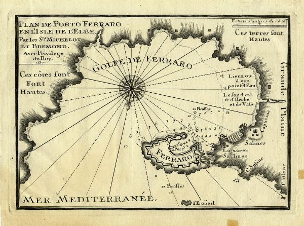 Plan de Porto Ferraro en l'Isle d'Elbe. Par les S.rs Michelot et Bremond.  - Asta Libri, autografi e manoscritti - Associazione Nazionale - Case d'Asta italiane