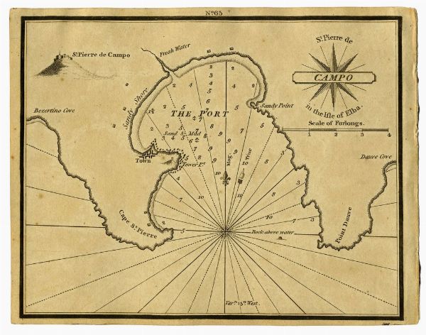 HEATHER WILLIAM : Quattro picccole carte nautiche da The New Mediterranean Harbour Pilot: Containing Two Hundred and Twenty-four Accurate Plans of the Principal Harbours, Bays, Roadsteads, and Islands in the Mediterranean Sea...  - Asta Libri, autografi e manoscritti - Associazione Nazionale - Case d'Asta italiane