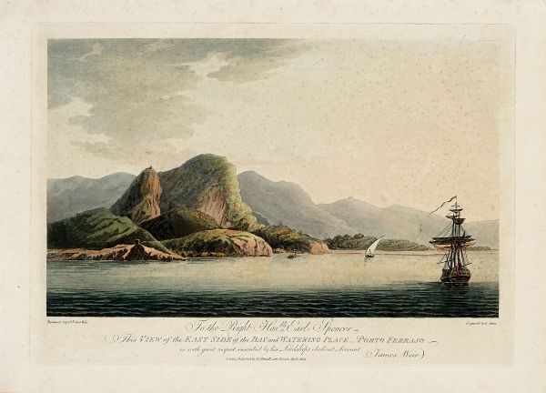 FRANCIS JUKES : Quattro vedute di Portoferraio.  - Asta Libri, autografi e manoscritti - Associazione Nazionale - Case d'Asta italiane