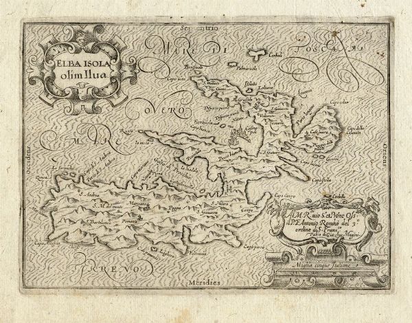 Giovanni Antonio Magini : ELBA ISOLA / olim Ilva.  - Asta Libri, autografi e manoscritti - Associazione Nazionale - Case d'Asta italiane