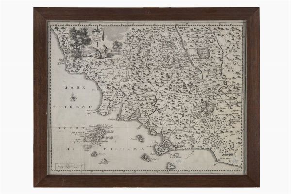 THOMAS SALMON : CARTA/ GEOGRAFICA/ DEL/ TERRITORIO/ SENESE.  - Asta Libri, autografi e manoscritti - Associazione Nazionale - Case d'Asta italiane