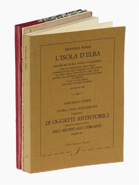 Lotto di 3 opere a tema storico della Toscana e dell'Elba.  - Asta Libri, autografi e manoscritti - Associazione Nazionale - Case d'Asta italiane