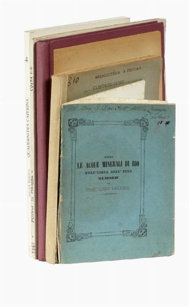 Lotto di 6 opere sulla natura elbana e le scienze naturali.  - Asta Libri, autografi e manoscritti - Associazione Nazionale - Case d'Asta italiane