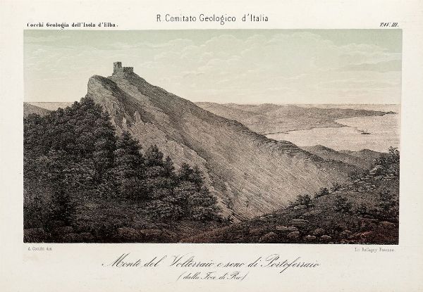 IGINO COCCHI : Descrizione geologica dell'isola d'Elba per servire alla carta della medesima.  - Asta Libri, autografi e manoscritti - Associazione Nazionale - Case d'Asta italiane