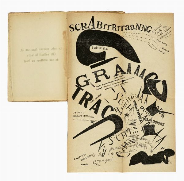 Filippo Tommaso Marinetti : Les mots en libert futuristes.  - Asta Libri, autografi e manoscritti - Associazione Nazionale - Case d'Asta italiane