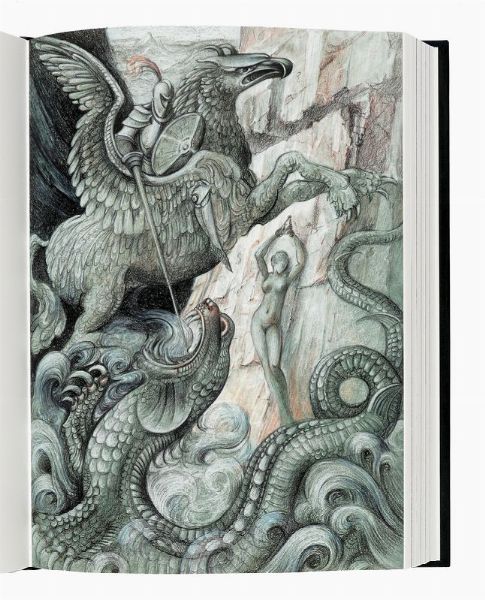 Ludovico Ariosto : Orlando furioso. [...] Illustrazioni di Elvio Marchionni.  - Asta Libri, autografi e manoscritti - Associazione Nazionale - Case d'Asta italiane