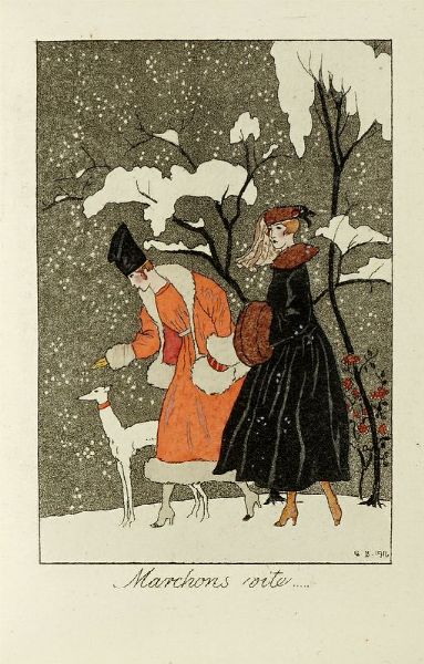 GEORGE BARBIER : La Guirlande des mois. Premire (-Cinquime anne).  - Asta Libri, autografi e manoscritti - Associazione Nazionale - Case d'Asta italiane