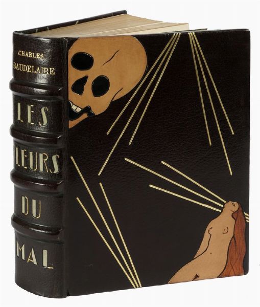 CHARLES BAUDELAIRE : Les Fleurs du mal. Illustrations [...] sur bois par Emile Bernard. Premir (-seconde) partie.  - Asta Libri, autografi e manoscritti - Associazione Nazionale - Case d'Asta italiane