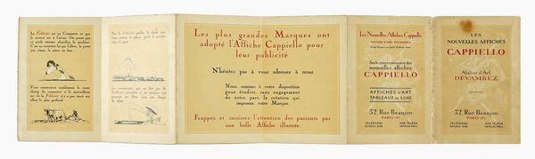LEONETTO CAPPIELLO : Les nouvelles affiches.  - Asta Libri, autografi e manoscritti - Associazione Nazionale - Case d'Asta italiane