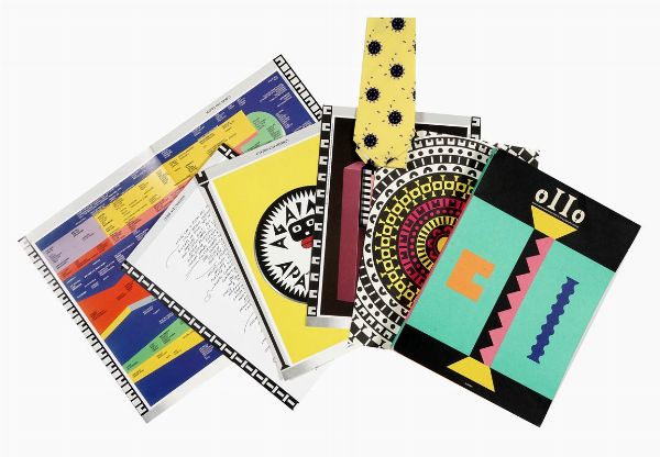 ALESSANDRO MENDINI : OLLO. Rivista senza messaggio. Numero 1, ottobre 1988. Supplemento al n. 146 di Flash art.  - Asta Libri, autografi e manoscritti - Associazione Nazionale - Case d'Asta italiane