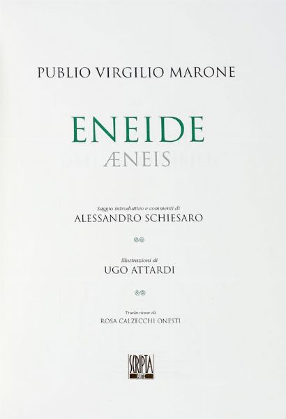 PUBLIUS VERGILIUS MARO : Eneide [...]. Illustrazioni di Ugo Attardi.  - Asta Libri, autografi e manoscritti - Associazione Nazionale - Case d'Asta italiane
